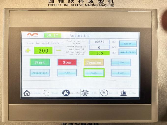 PRY-220/300 Hochgeschwindigkeits-Eiscreme-Kegel-Typ Papierküppel-Hülsen-Formungsmaschine 8