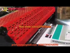 SGUV-Reihe halb automatisch oder online glasierende volle Stellen-UVbeschichtungs-Maschine