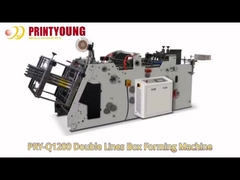 PRY-Q1200 Doppellinien-Hamburger-Box-Formmaschine mit vollem Servomotor