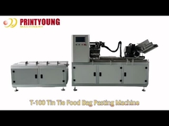 T-100 automatische Zinntie-Food-Plastikpapierbeutel-Klebmaschine