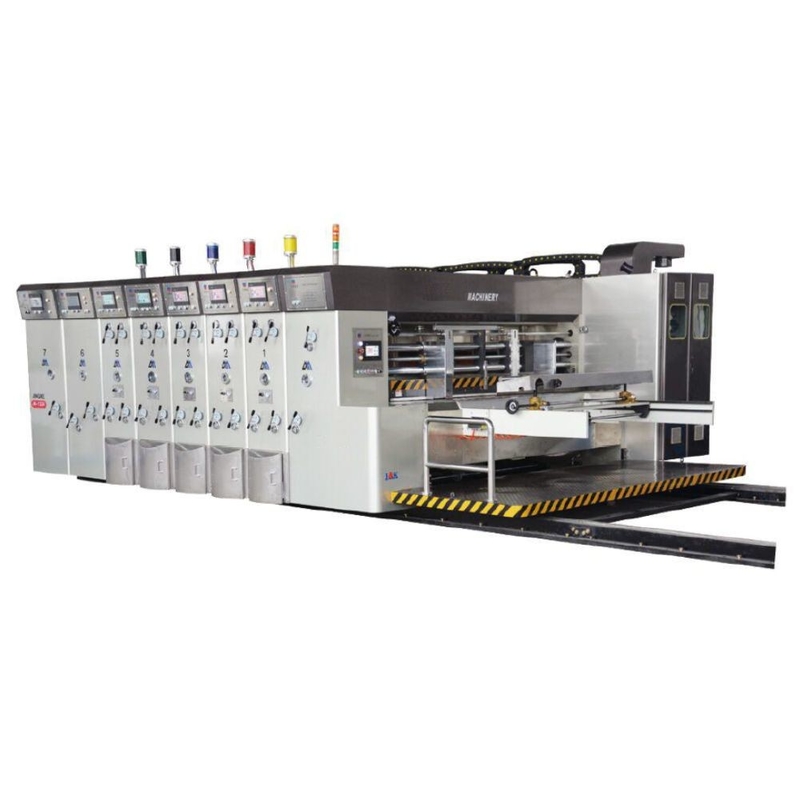 PRY-1025,1225 Automatic Lead Feeder Four Colors Flexo Printing Slotting and Die Cutting Machinery
