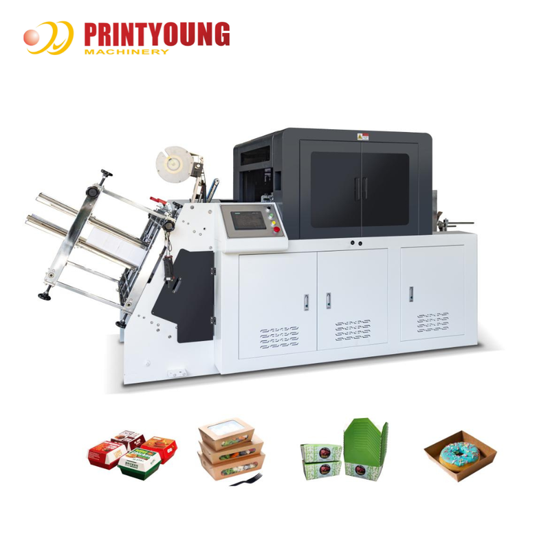 PRY-800 Full Servo Automatic 380V High-Speed Paper Bowl & Box Forming Machine 60-200 Pcs/Min