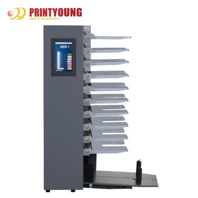 SR-410/412 Computergestützte automatische 10-Bin-Papierkollatormaschine 220V 4500 Sets/H 490mm Max. Breite