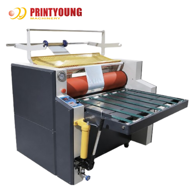 PRY-FMT Halbautomatische Hydrauliköl-Heizung Kaltfolien-Laminierfolien-Maschine mit Aufwickler